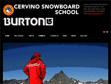 Tablet Screenshot of cervinosnowboardschool.com